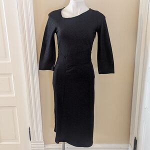 Anthropologie Akemi +Kin Tegan NWT black asymmetrical sparkly dress size XS